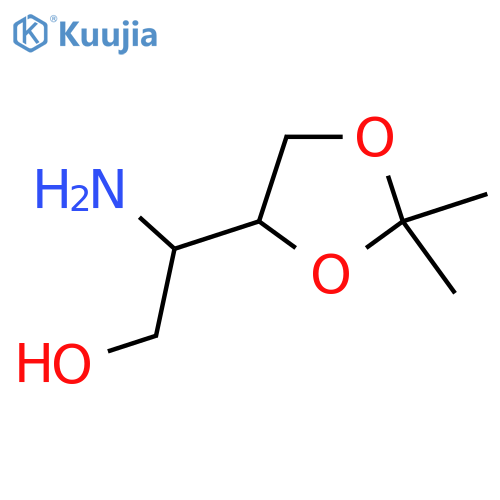 2-Amino-2-(2,2-dimethyl-1,3-dioxolan-4-yl)ethan-1-ol structure