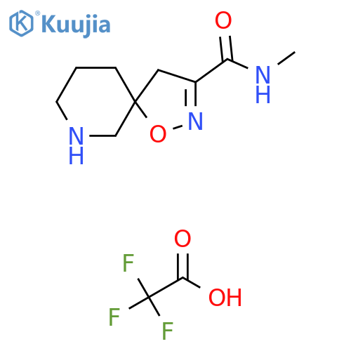 N-methyl-1-oxa-2,7-diazaspiro4.5dec-2-ene-3-carboxamide, trifluoroacetic acid structure