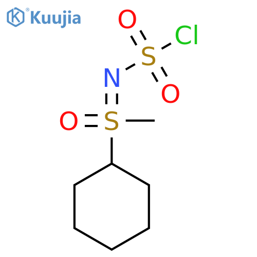 [(Chlorosulfonyl)imino](cyclohexyl)methyl-lambda6-sulfanone structure