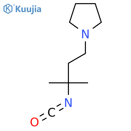 1-(3-isocyanato-3-methylbutyl)pyrrolidine structure