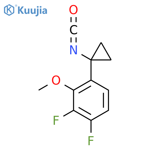 1,2-difluoro-4-(1-isocyanatocyclopropyl)-3-methoxybenzene structure