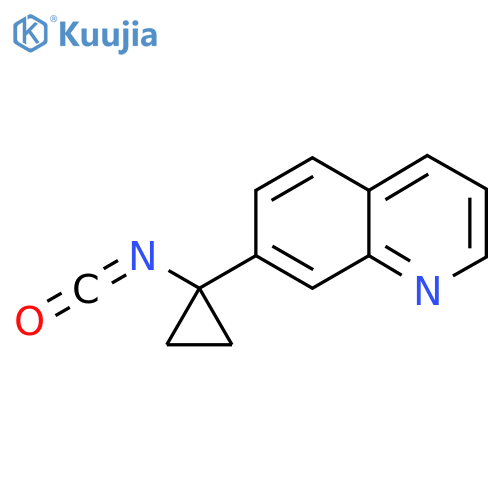7-(1-isocyanatocyclopropyl)quinoline structure