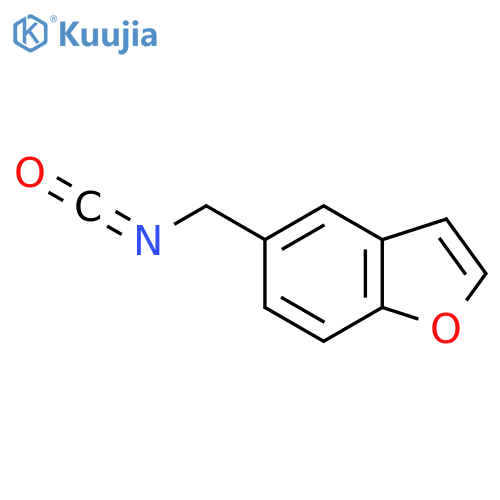 5-(isocyanatomethyl)-1-benzofuran structure
