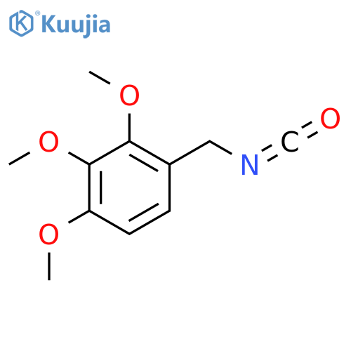 1-(isocyanatomethyl)-2,3,4-trimethoxybenzene structure