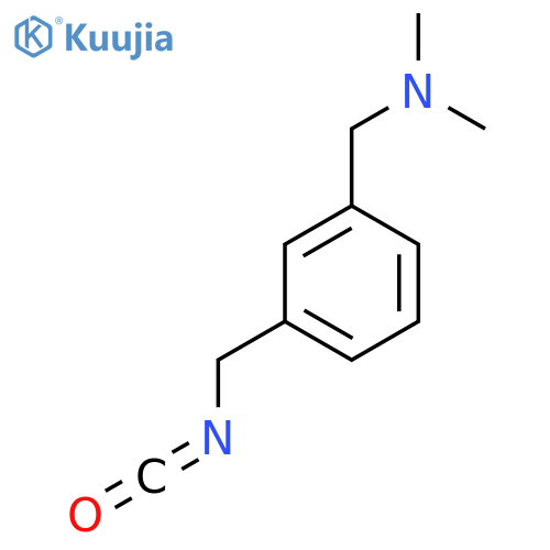 {3-(isocyanatomethyl)phenylmethyl}dimethylamine structure