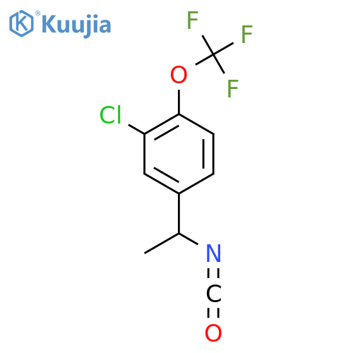 2-chloro-4-(1-isocyanatoethyl)-1-(trifluoromethoxy)benzene structure