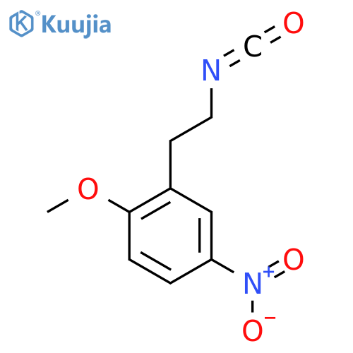 2-(2-isocyanatoethyl)-1-methoxy-4-nitrobenzene structure