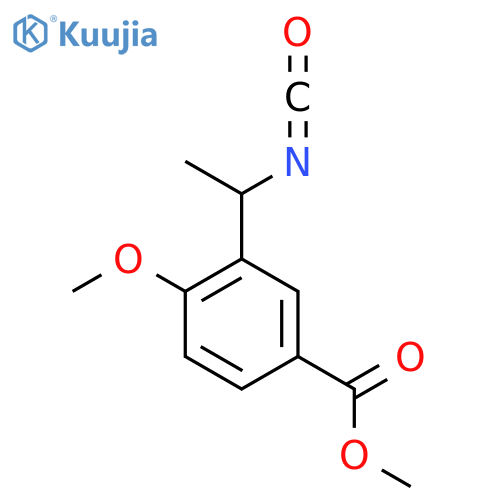 methyl 3-(1-isocyanatoethyl)-4-methoxybenzoate structure