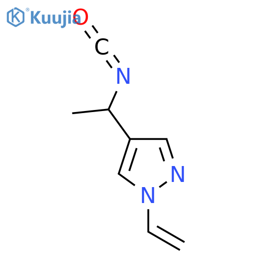 1-ethenyl-4-(1-isocyanatoethyl)-1H-pyrazole structure
