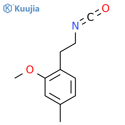 1-(2-isocyanatoethyl)-2-methoxy-4-methylbenzene structure