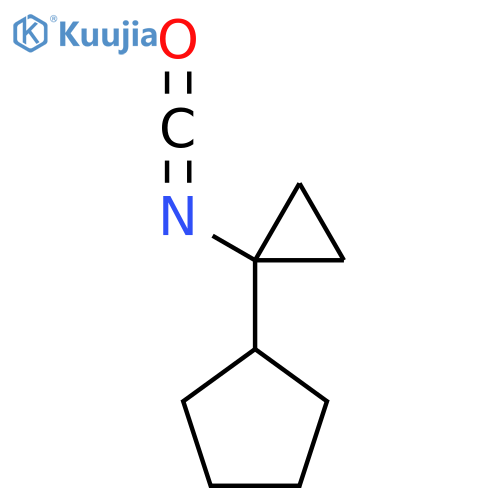 (1-isocyanatocyclopropyl)cyclopentane structure