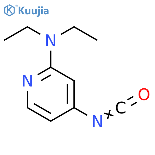 N,N-diethyl-4-isocyanatopyridin-2-amine structure