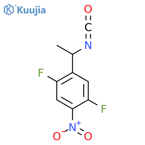 1,4-difluoro-2-(1-isocyanatoethyl)-5-nitrobenzene structure