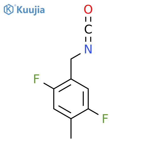1,4-difluoro-2-(isocyanatomethyl)-5-methylbenzene structure