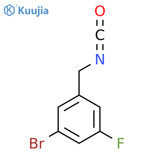 1-bromo-3-fluoro-5-(isocyanatomethyl)benzene structure