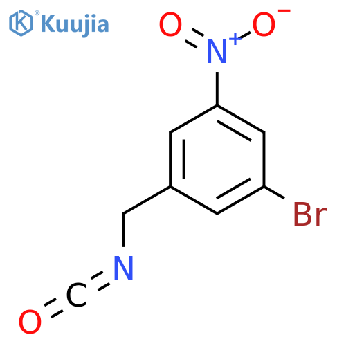 1-bromo-3-(isocyanatomethyl)-5-nitrobenzene structure