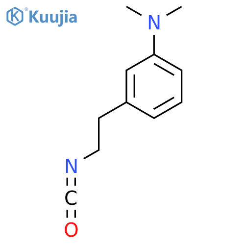 3-(2-isocyanatoethyl)-N,N-dimethylaniline structure