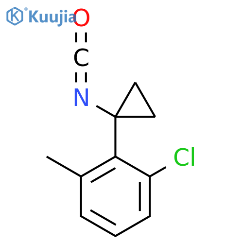 1-Chloro-2-(1-isocyanatocyclopropyl)-3-methylbenzene structure