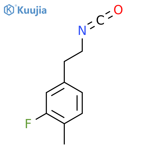 2-fluoro-4-(2-isocyanatoethyl)-1-methylbenzene structure