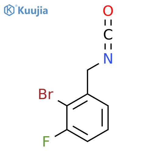 2-bromo-1-fluoro-3-(isocyanatomethyl)benzene structure
