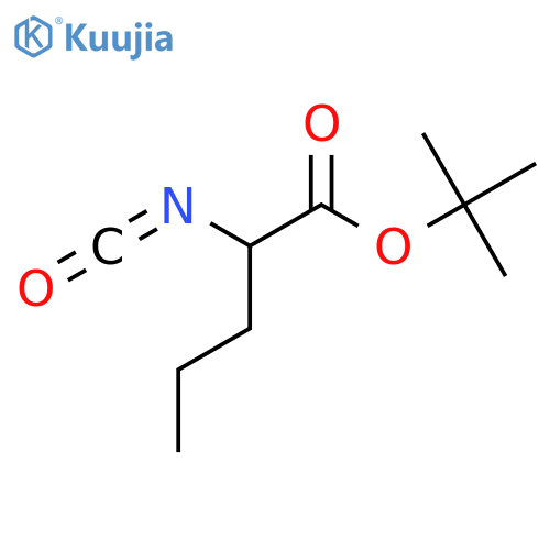 Tert-butyl 2-isocyanatopentanoate structure