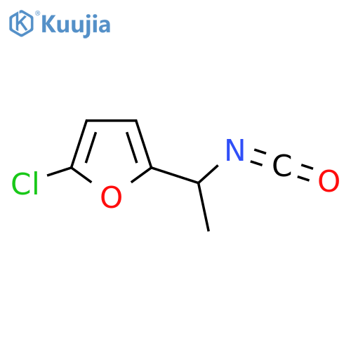 2-chloro-5-(1-isocyanatoethyl)furan structure