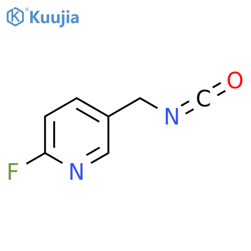2-fluoro-5-(isocyanatomethyl)pyridine structure