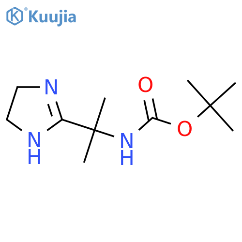 tert-butyl N-2-(4,5-dihydro-1H-imidazol-2-yl)propan-2-ylcarbamate structure