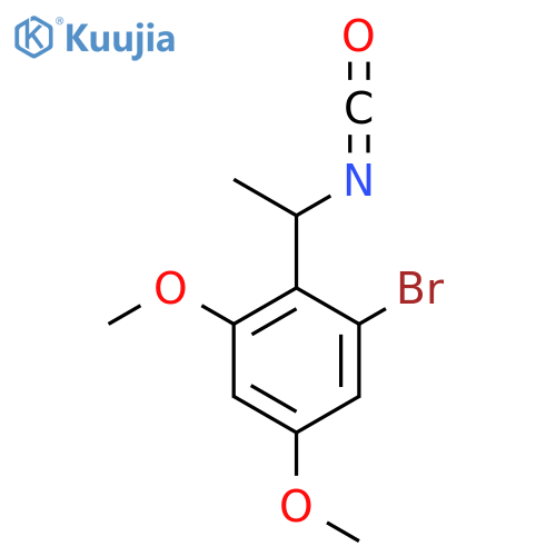 1-bromo-2-(1-isocyanatoethyl)-3,5-dimethoxybenzene structure