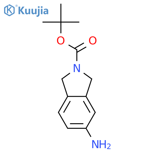 tert-butyl 5-amino-2,3-dihydro-1H-isoindole-2-carboxylate structure