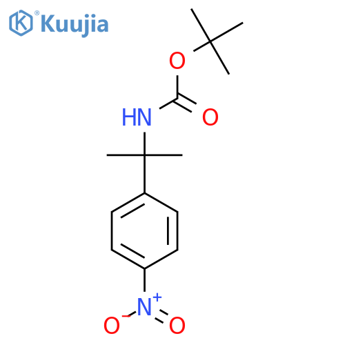 tert-Butyl 2-(4-nitrophenyl)propan-2-ylcarbamate structure