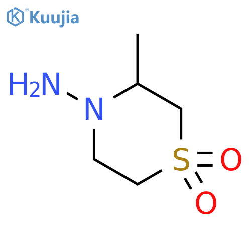 3-Methyl-4-thiomorpholinamine 1,1-Dioxide structure