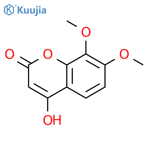 2H-1-Benzopyran-2-one, 4-hydroxy-7,8-dimethoxy- structure