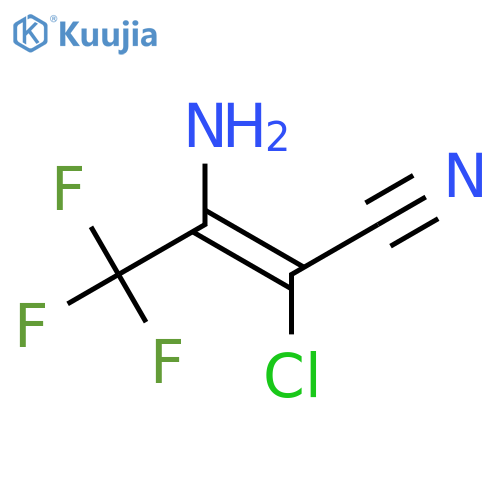 (2E)-3-Amino-2-chloro-4,4,4-trifluorobut-2-enenitrile structure