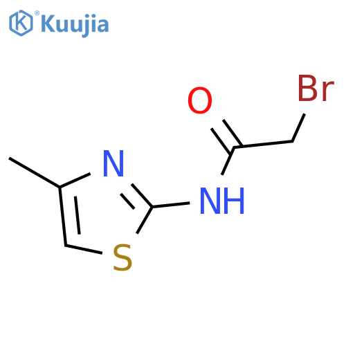 2-bromo-N-(4-methyl-1,3-thiazol-2-yl)acetamide structure