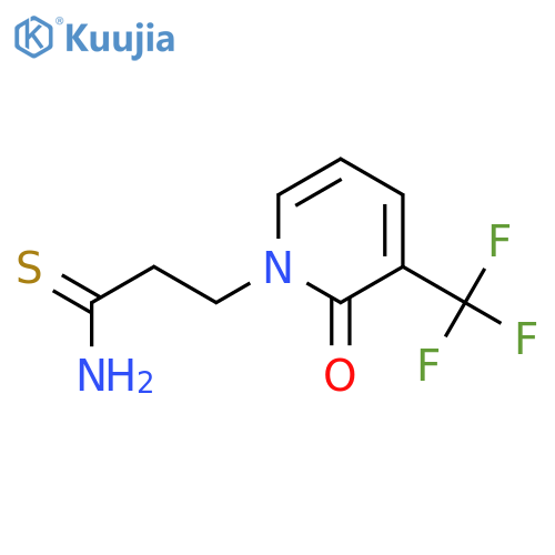 1(2H)-Pyridinepropanethioamide,2-oxo-3-(trifluoromethyl)- structure