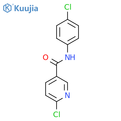 6-chloro-N-(4-chlorophenyl)pyridine-3-carboxamide structure