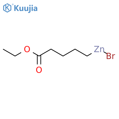 Zinc,bromo(5-ethoxy-5-oxopentyl)- structure