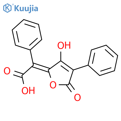 Benzeneacetic acid, a-(3-hydroxy-5-oxo-4-phenyl-2(5H)-furanylidene)-,(aE)- structure