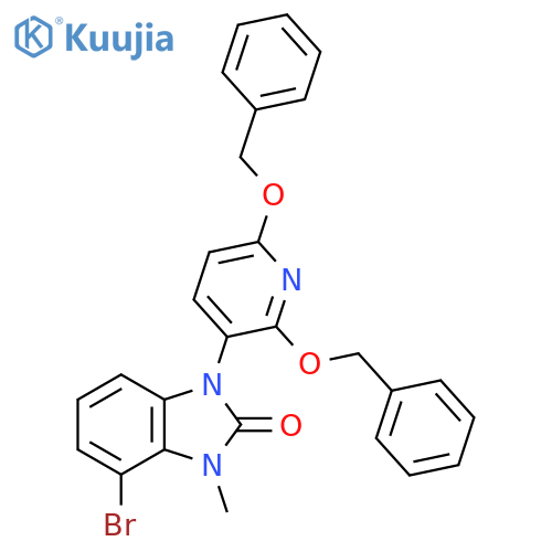 1-(2,6-Bis(benzyloxy)pyridin-3-yl)-4-bromo-3-methyl-1,3-dihydro-2H-benzo[d]imidazol-2-one structure