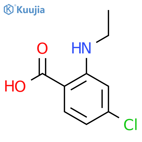 4-Chloro-2-(ethylamino)benzoic acid structure