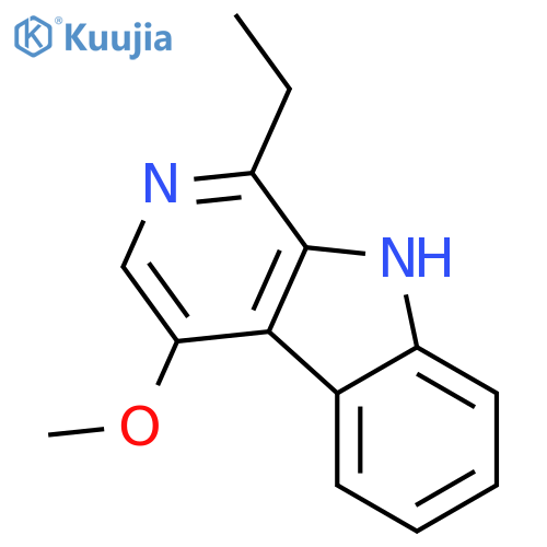 9H-Pyrido[3,4-b]indole,1-ethyl-4-methoxy- structure