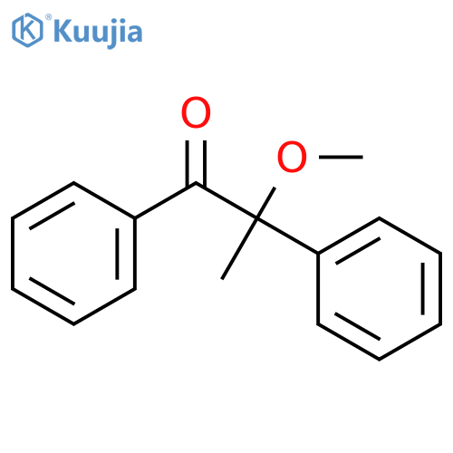 1-Propanone, 2-methoxy-1,2-diphenyl- structure
