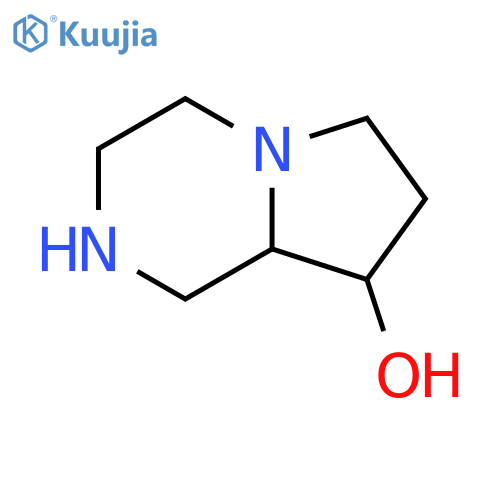(8S,8aS)-1,2,3,4,6,7,8,8a-octahydropyrrolo[1,2-a]pyrazin-8-ol structure
