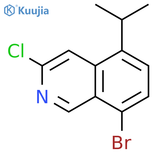 Isoquinoline, 8-bromo-3-chloro-5-(1-methylethyl)- structure