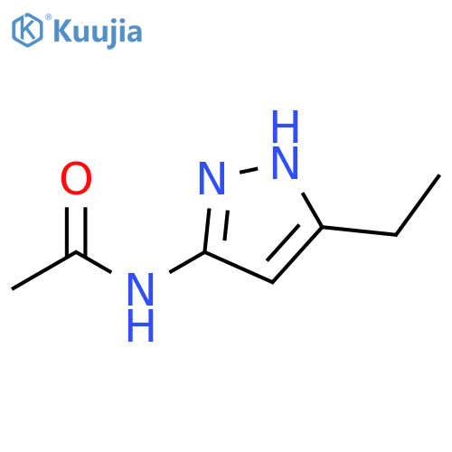 N-(5-ethyl-1H-pyrazol-3-yl)acetamide structure