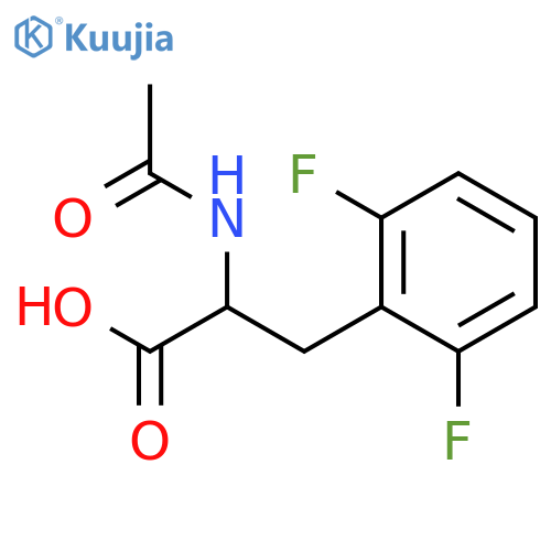 2-Acetamido-3-(2,6-difluorophenyl)propanoic acid structure