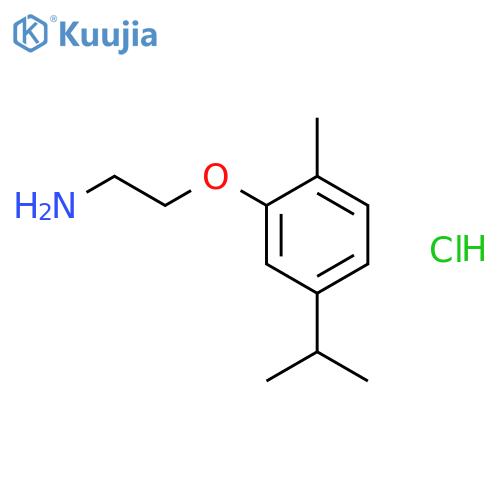 2-(5-isopropyl-2-methylphenoxy)ethylamine hydrochloride structure