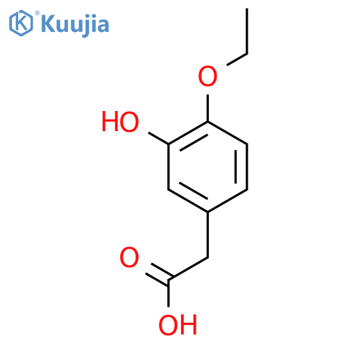 2-(4-ethoxy-3-hydroxyphenyl)acetic acid structure
