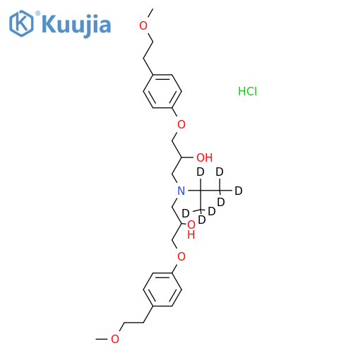 1,1’-(1-Methylethyl)iminobis3-4-(2-methoxyethyl)phenoxy-2-propanol-d7Hydrochloride structure